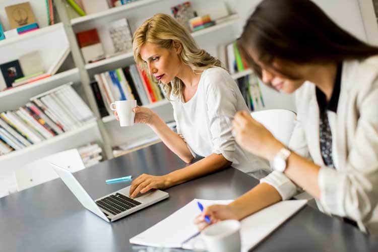 Young women in the office